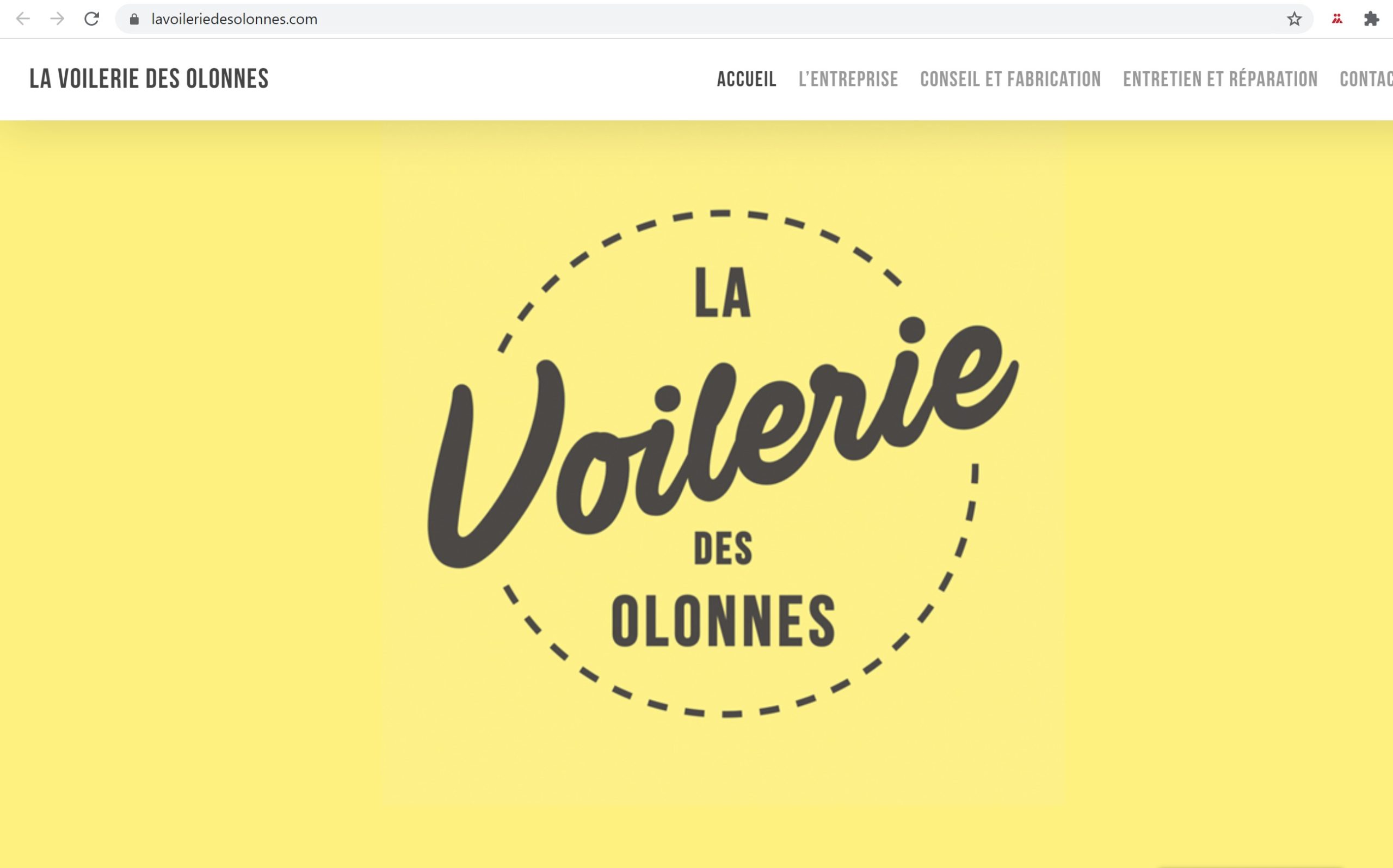 Site Internet « La Voilerie Des Olonnes »